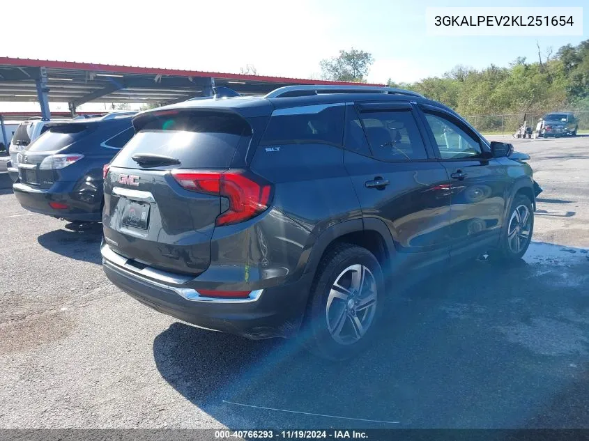 2019 GMC Terrain Slt VIN: 3GKALPEV2KL251654 Lot: 40766293