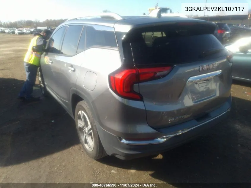 2019 GMC Terrain Slt VIN: 3GKALPEV2KL107117 Lot: 40766590