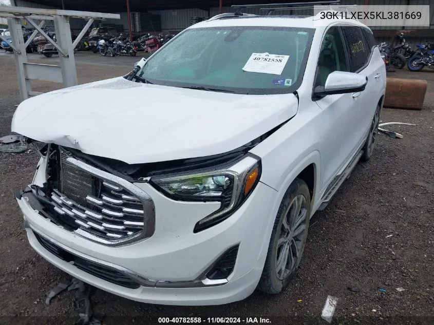 2019 GMC Terrain VIN: 3GK1LXEX5KL381669 Lot: 40782558