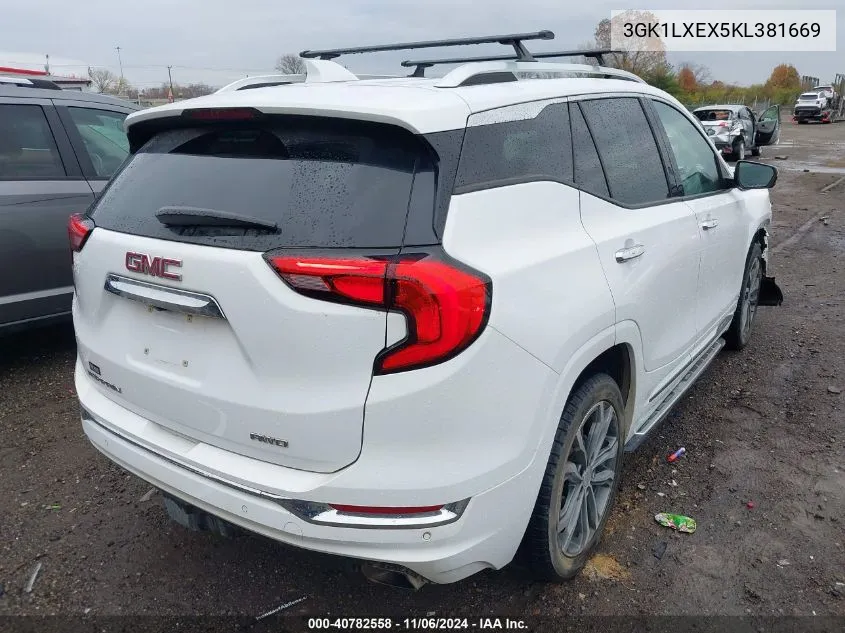 2019 GMC Terrain VIN: 3GK1LXEX5KL381669 Lot: 40782558