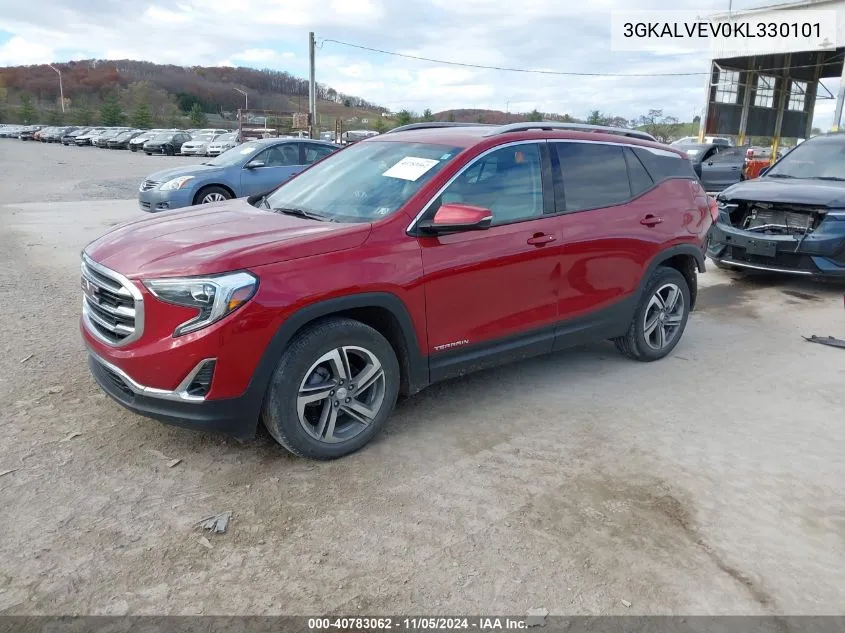 2019 GMC Terrain Slt VIN: 3GKALVEV0KL330101 Lot: 40783062