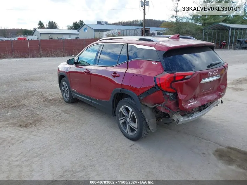 2019 GMC Terrain Slt VIN: 3GKALVEV0KL330101 Lot: 40783062