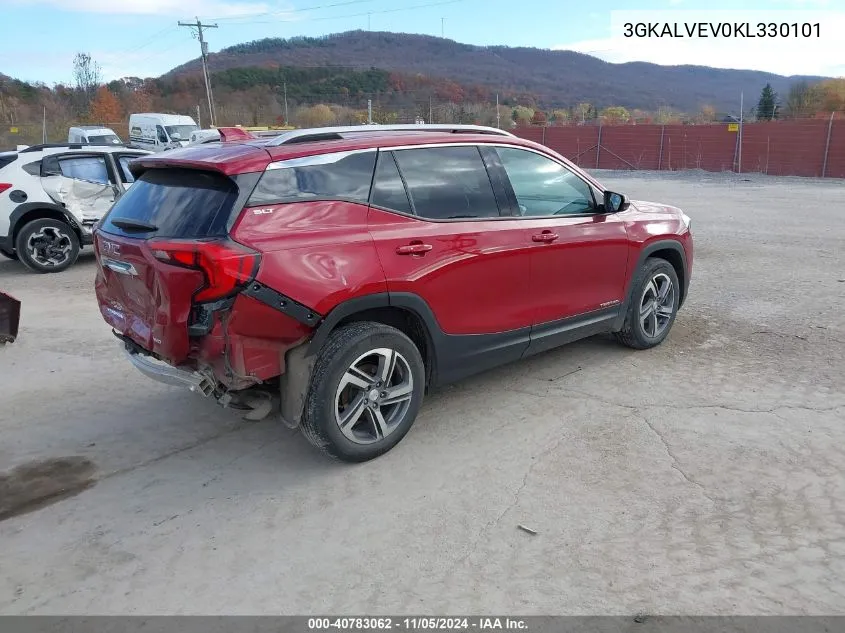 2019 GMC Terrain Slt VIN: 3GKALVEV0KL330101 Lot: 40783062