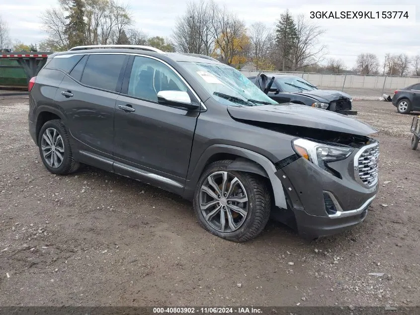 2019 GMC Terrain Denali VIN: 3GKALSEX9KL153774 Lot: 40803902