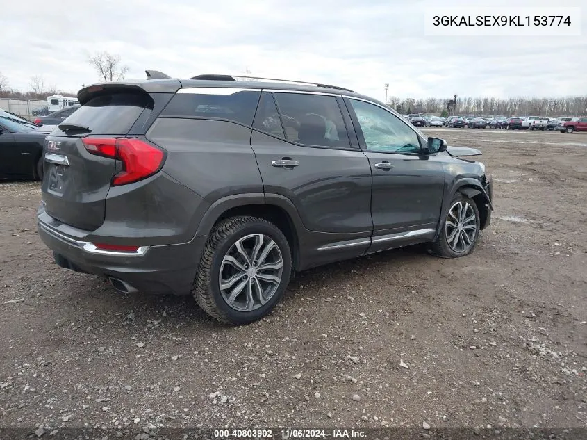 2019 GMC Terrain Denali VIN: 3GKALSEX9KL153774 Lot: 40803902