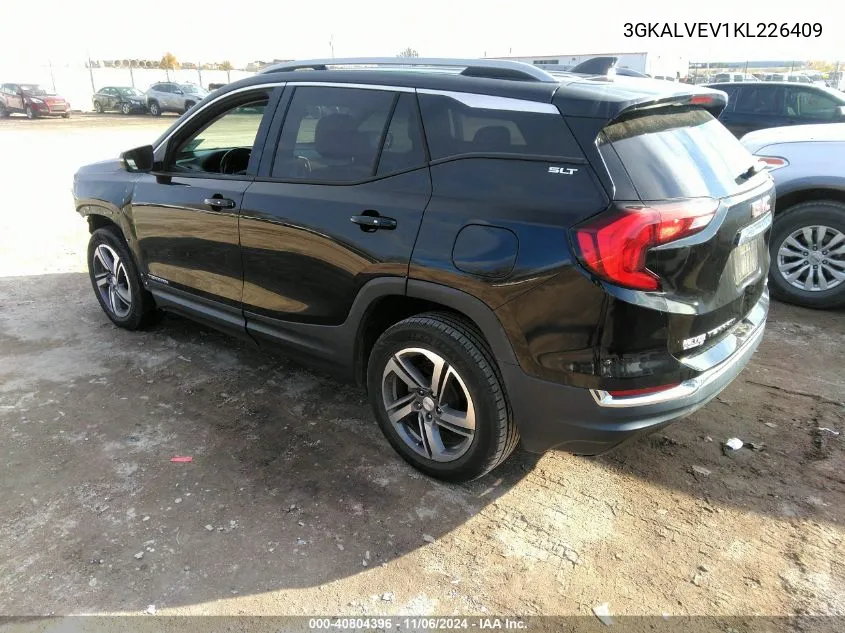 2019 GMC Terrain Slt VIN: 3GKALVEV1KL226409 Lot: 40804396