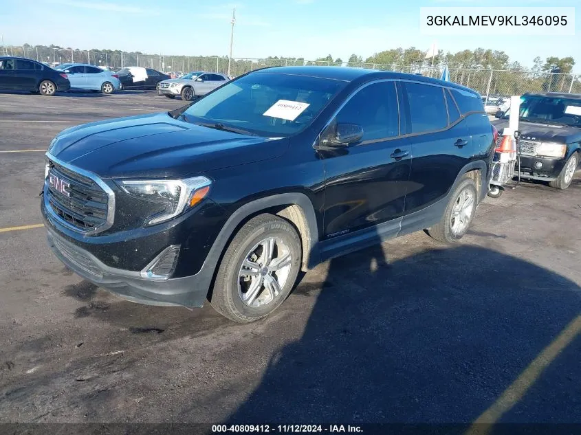 2019 GMC Terrain Sle VIN: 3GKALMEV9KL346095 Lot: 40809412