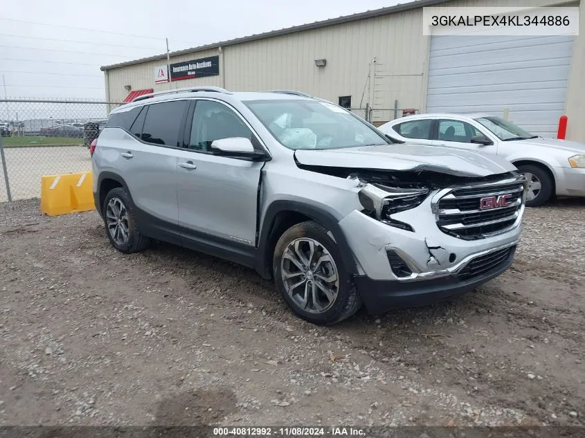 2019 GMC Terrain Slt VIN: 3GKALPEX4KL344886 Lot: 40812992