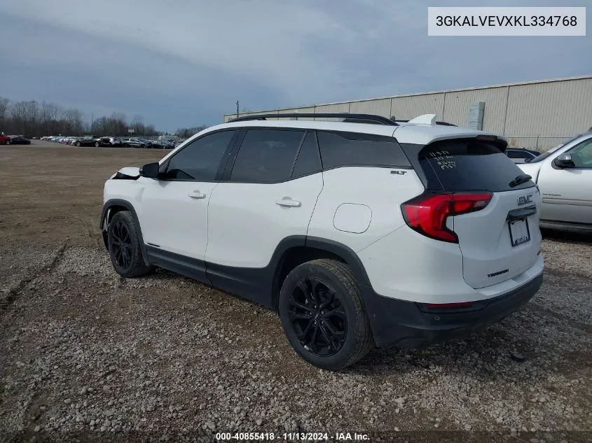 2019 GMC Terrain Slt VIN: 3GKALVEVXKL334768 Lot: 40855418