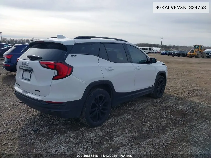 2019 GMC Terrain Slt VIN: 3GKALVEVXKL334768 Lot: 40855418