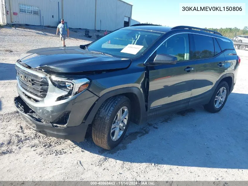 3GKALMEV0KL150806 2019 GMC Terrain Sle