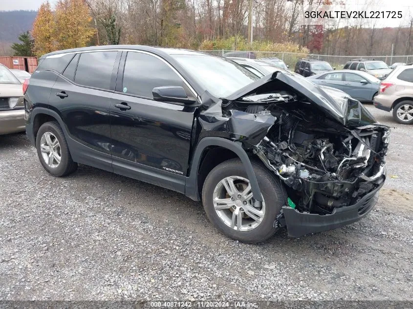 2019 GMC Terrain Sle VIN: 3GKALTEV2KL221725 Lot: 40871242