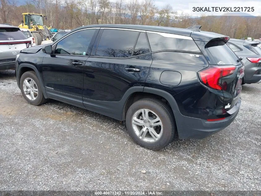 2019 GMC Terrain Sle VIN: 3GKALTEV2KL221725 Lot: 40871242