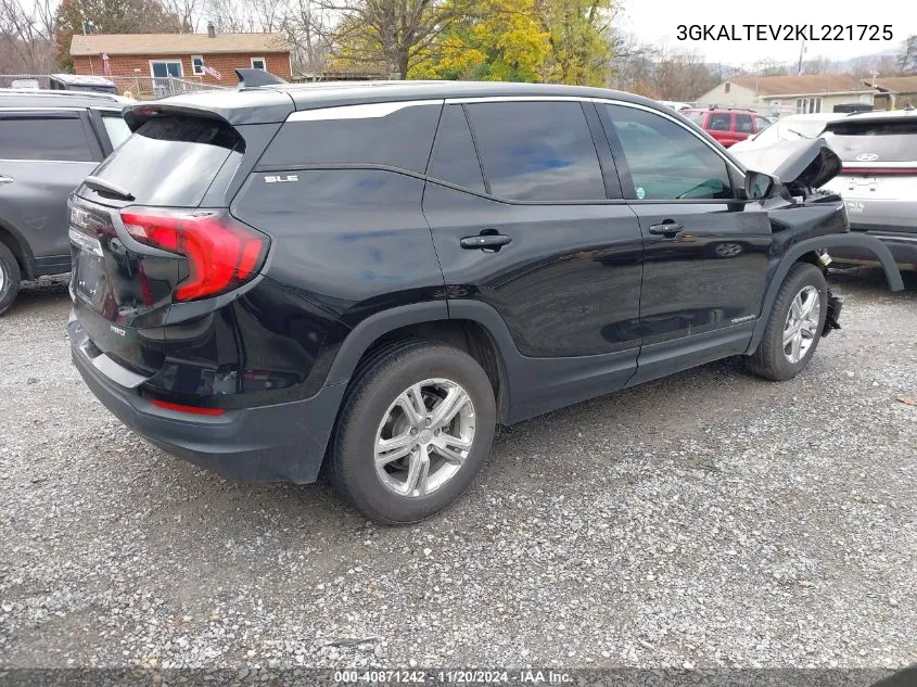 2019 GMC Terrain Sle VIN: 3GKALTEV2KL221725 Lot: 40871242