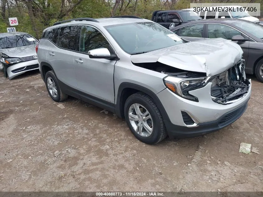 2019 GMC Terrain Sle VIN: 3GKALMEV3KL167406 Lot: 40880773