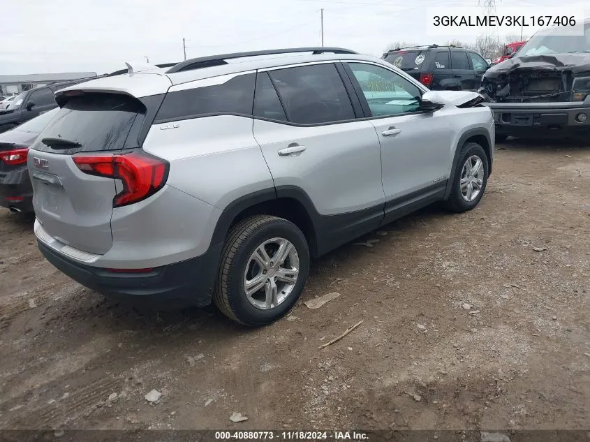 2019 GMC Terrain Sle VIN: 3GKALMEV3KL167406 Lot: 40880773