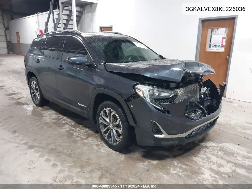 2019 GMC Terrain Slt VIN: 3GKALVEX8KL226036 Lot: 40889945