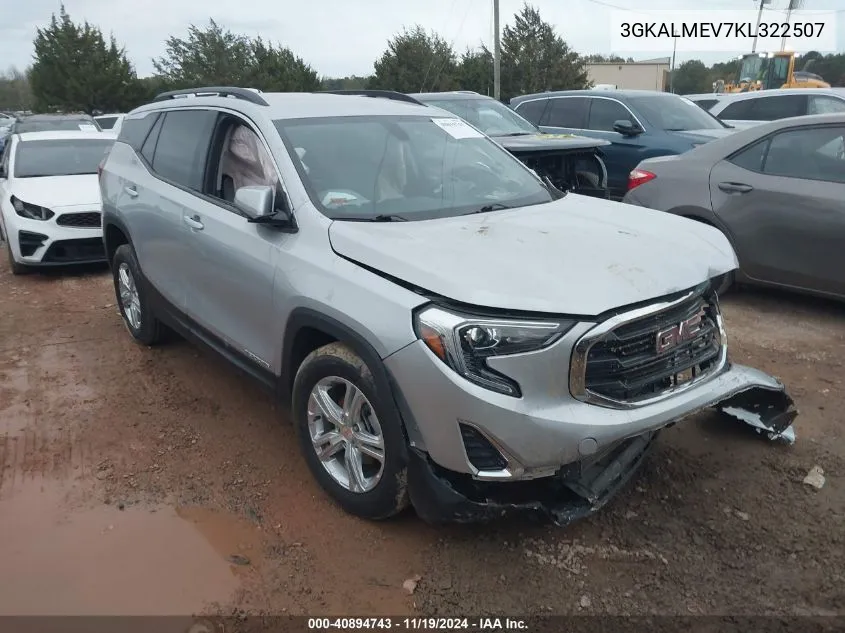 2019 GMC Terrain Sle VIN: 3GKALMEV7KL322507 Lot: 40894743