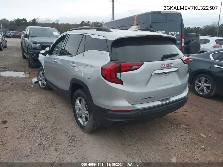 2019 GMC Terrain Sle VIN: 3GKALMEV7KL322507 Lot: 40894743