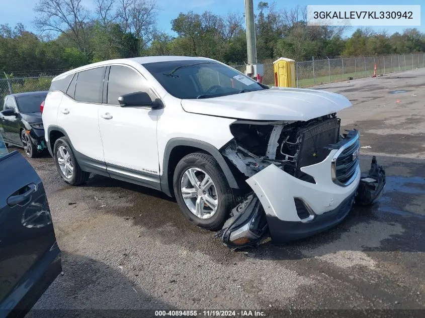 2019 GMC Terrain Sl VIN: 3GKALLEV7KL330942 Lot: 40894855