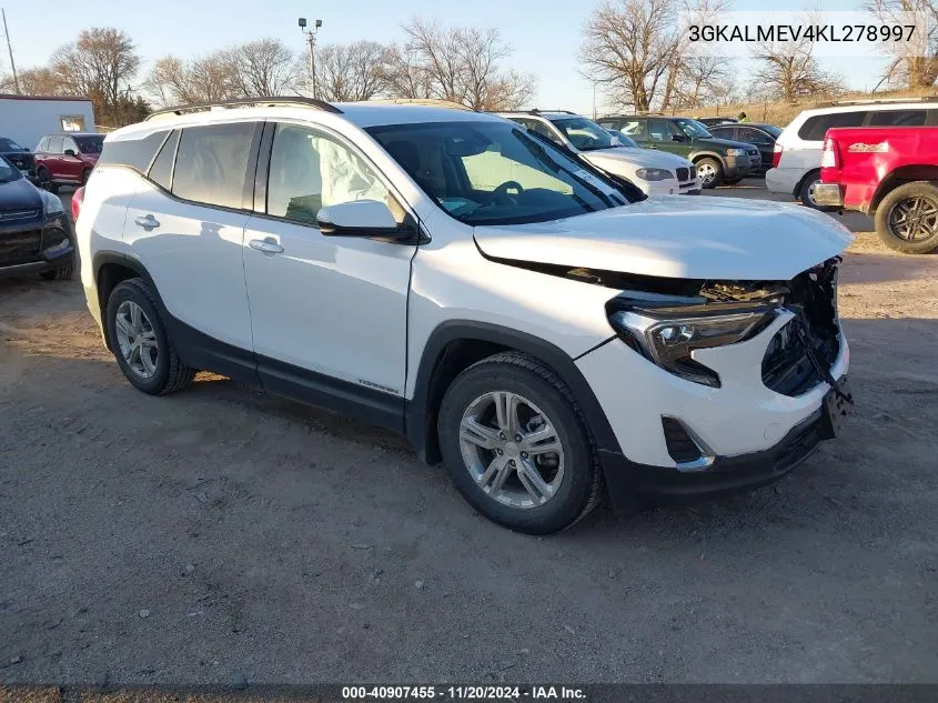 2019 GMC Terrain Sle VIN: 3GKALMEV4KL278997 Lot: 40907455