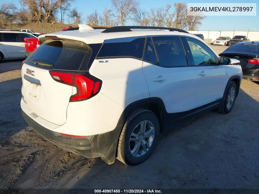 2019 GMC Terrain Sle VIN: 3GKALMEV4KL278997 Lot: 40907455