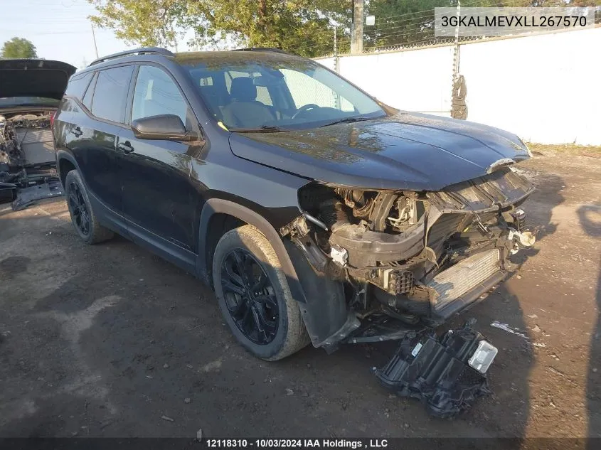 3GKALMEVXLL267570 2020 GMC Terrain Sle