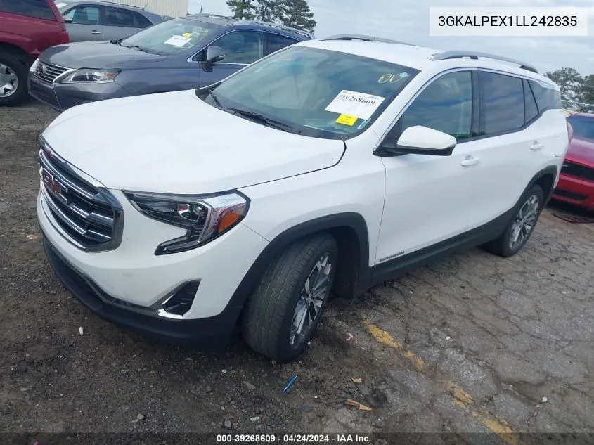 2020 GMC Terrain Fwd Slt VIN: 3GKALPEX1LL242835 Lot: 39268609