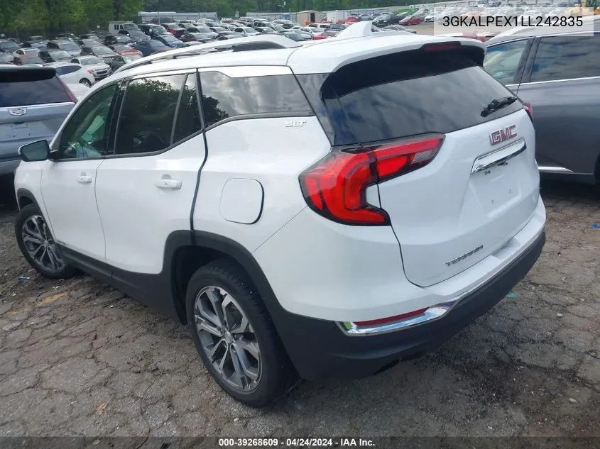 2020 GMC Terrain Fwd Slt VIN: 3GKALPEX1LL242835 Lot: 39268609