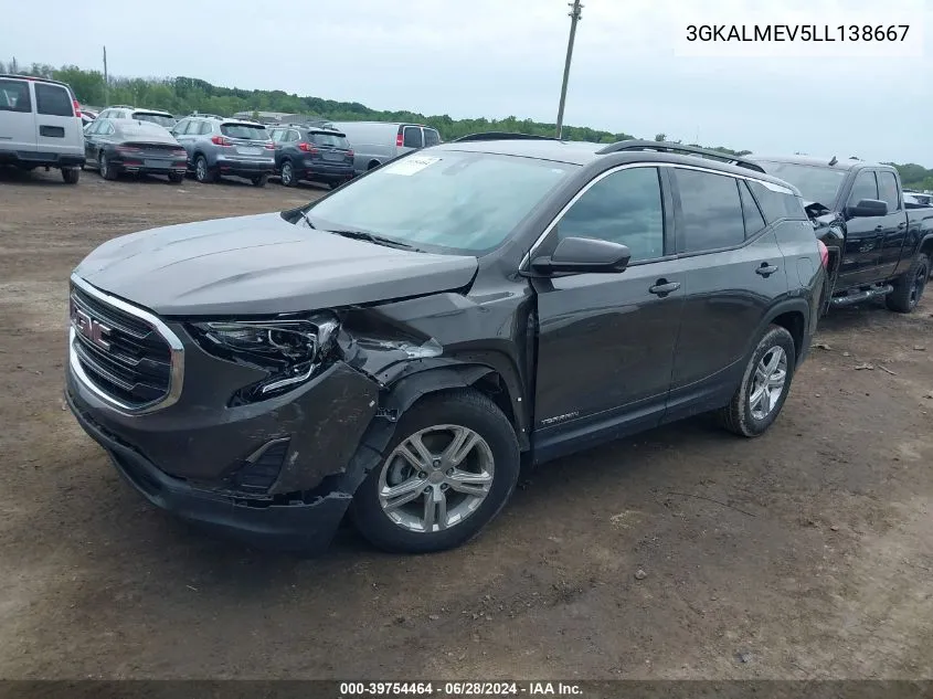 3GKALMEV5LL138667 2020 GMC Terrain Fwd Sle