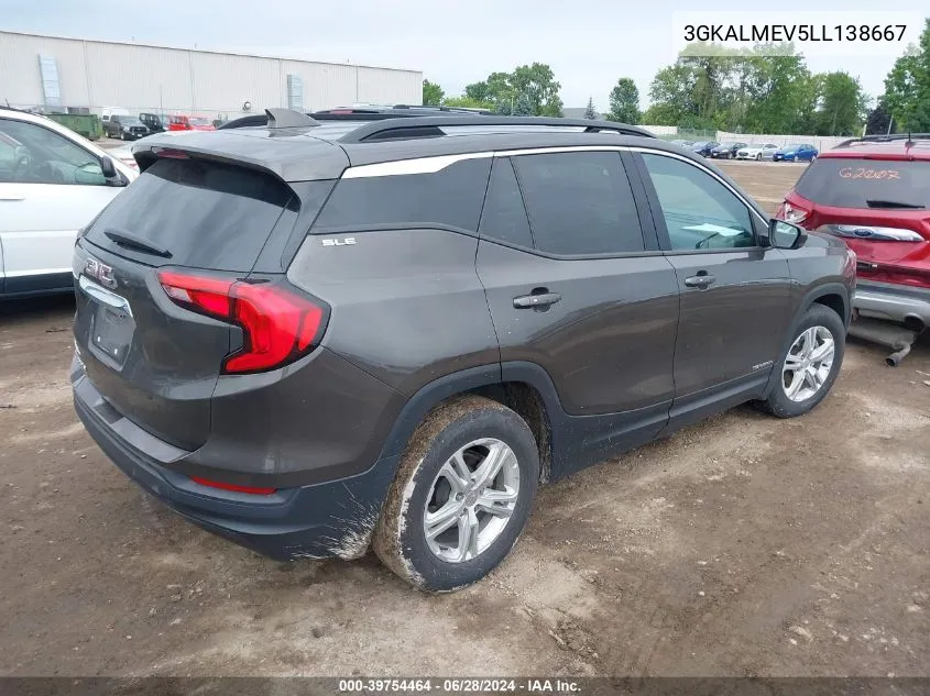 2020 GMC Terrain Fwd Sle VIN: 3GKALMEV5LL138667 Lot: 39754464