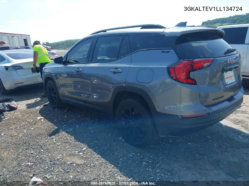 2020 GMC Terrain Awd Sle VIN: 3GKALTEV1LL134724 Lot: 39760620