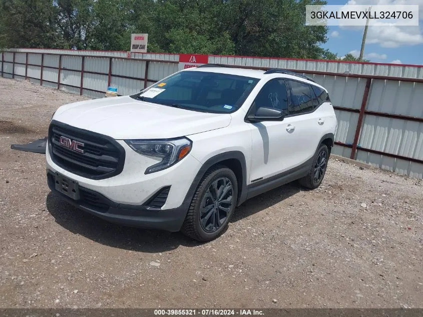 2020 GMC Terrain Fwd Sle VIN: 3GKALMEVXLL324706 Lot: 39855321