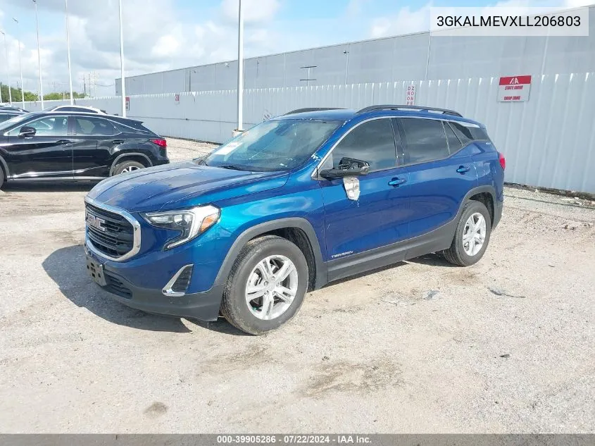 2020 GMC Terrain Fwd Sle VIN: 3GKALMEVXLL206803 Lot: 39905286