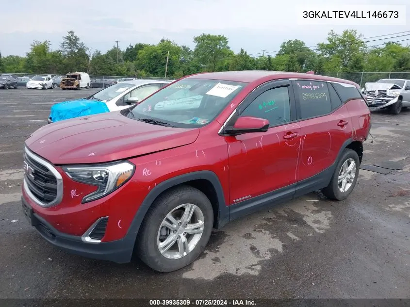 2020 GMC Terrain Awd Sle VIN: 3GKALTEV4LL146673 Lot: 39935309