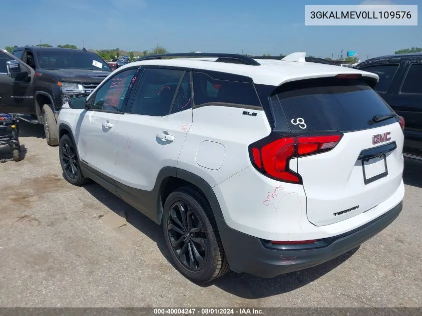 2020 GMC Terrain Fwd Sle VIN: 3GKALMEV0LL109576 Lot: 40004247