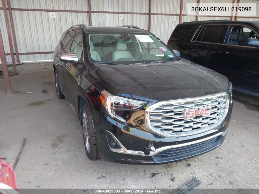 2020 GMC Terrain Fwd Denali VIN: 3GKALSEX6LL219098 Lot: 40029593