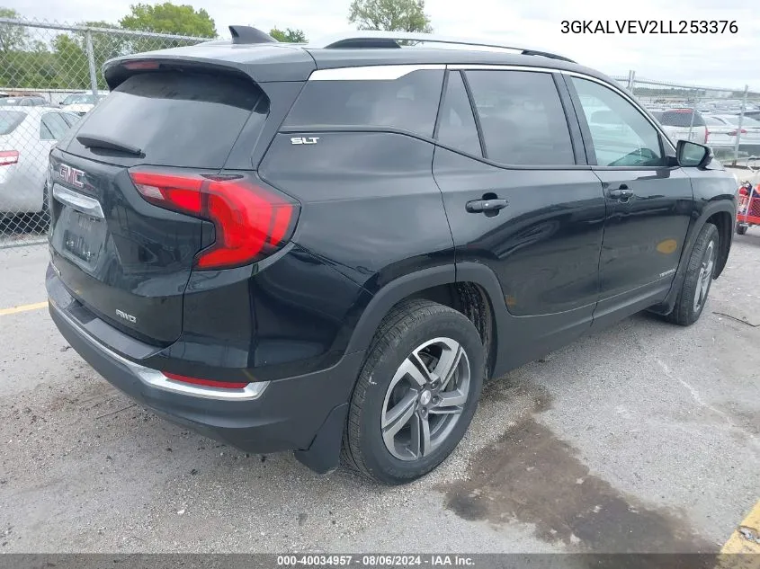 2020 GMC Terrain Awd Slt VIN: 3GKALVEV2LL253376 Lot: 40034957