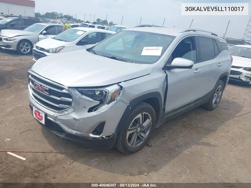 2020 GMC Terrain Awd Slt VIN: 3GKALVEV5LL110017 Lot: 40046307