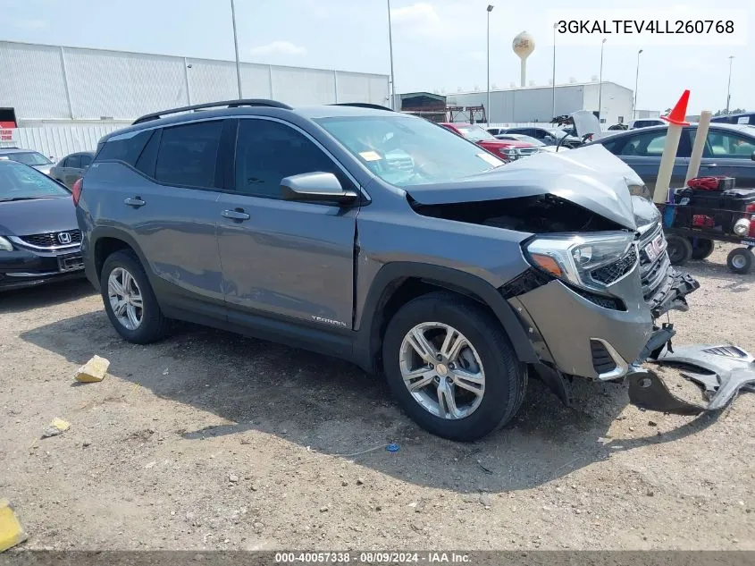 2020 GMC Terrain Awd Sle VIN: 3GKALTEV4LL260768 Lot: 40057338