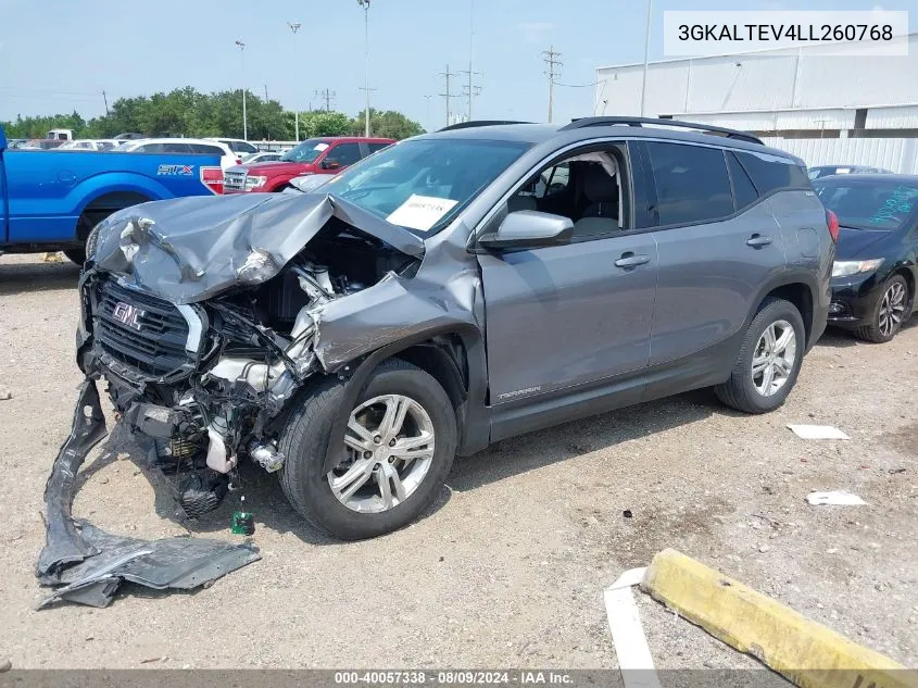 2020 GMC Terrain Awd Sle VIN: 3GKALTEV4LL260768 Lot: 40057338