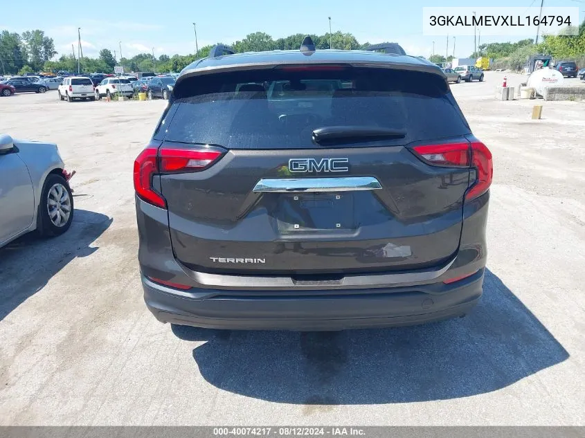 2020 GMC Terrain Fwd Sle VIN: 3GKALMEVXLL164794 Lot: 40074217