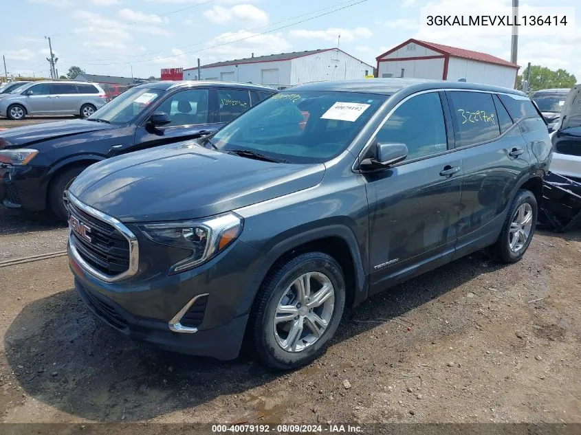 3GKALMEVXLL136414 2020 GMC Terrain Fwd Sle