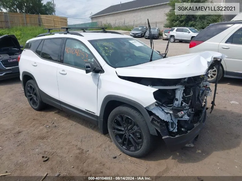 2020 GMC Terrain Fwd Sle VIN: 3GKALMEV1LL322021 Lot: 40104853