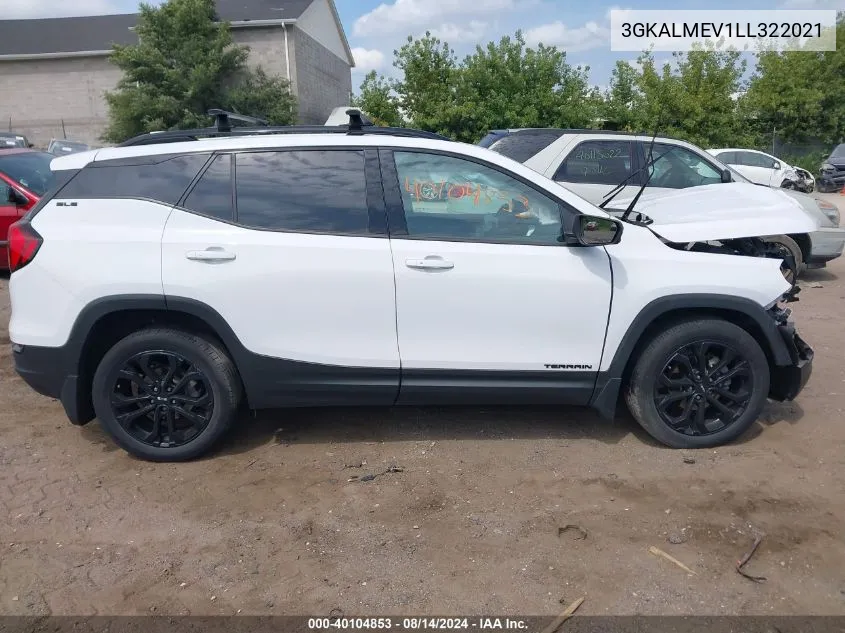 2020 GMC Terrain Fwd Sle VIN: 3GKALMEV1LL322021 Lot: 40104853