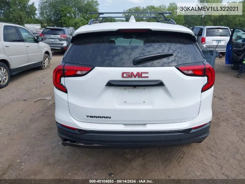 2020 GMC Terrain Fwd Sle VIN: 3GKALMEV1LL322021 Lot: 40104853