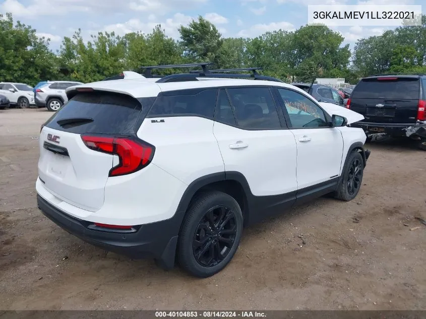 2020 GMC Terrain Fwd Sle VIN: 3GKALMEV1LL322021 Lot: 40104853