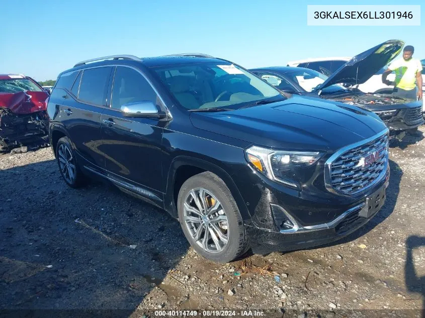 2020 GMC Terrain Fwd Denali VIN: 3GKALSEX6LL301946 Lot: 40114749