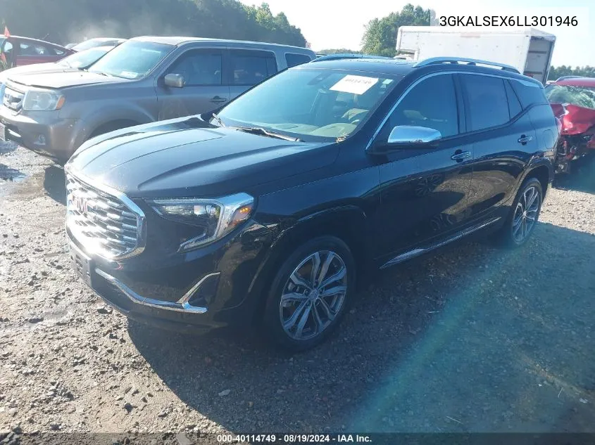 2020 GMC Terrain Fwd Denali VIN: 3GKALSEX6LL301946 Lot: 40114749