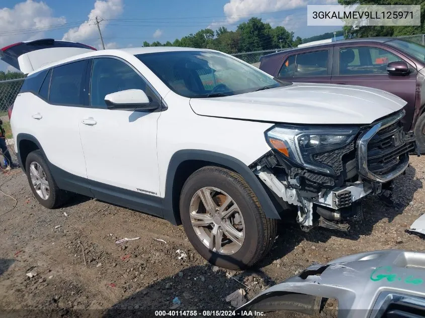 2020 GMC Terrain Fwd Sle VIN: 3GKALMEV9LL125971 Lot: 40114755